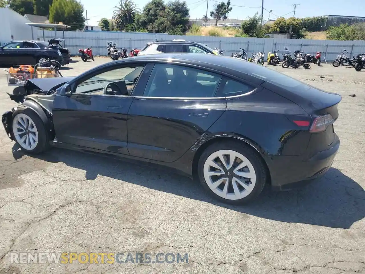 2 Photograph of a damaged car 5YJ3E1EA2PF407383 TESLA MODEL 3 2023