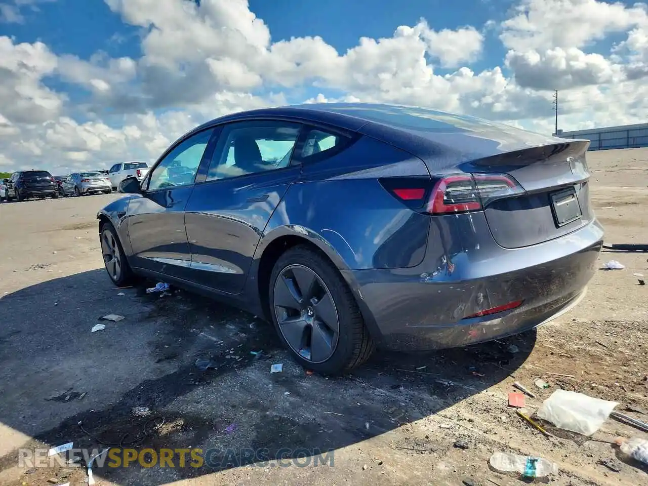 2 Photograph of a damaged car 5YJ3E1EA2PF420098 TESLA MODEL 3 2023