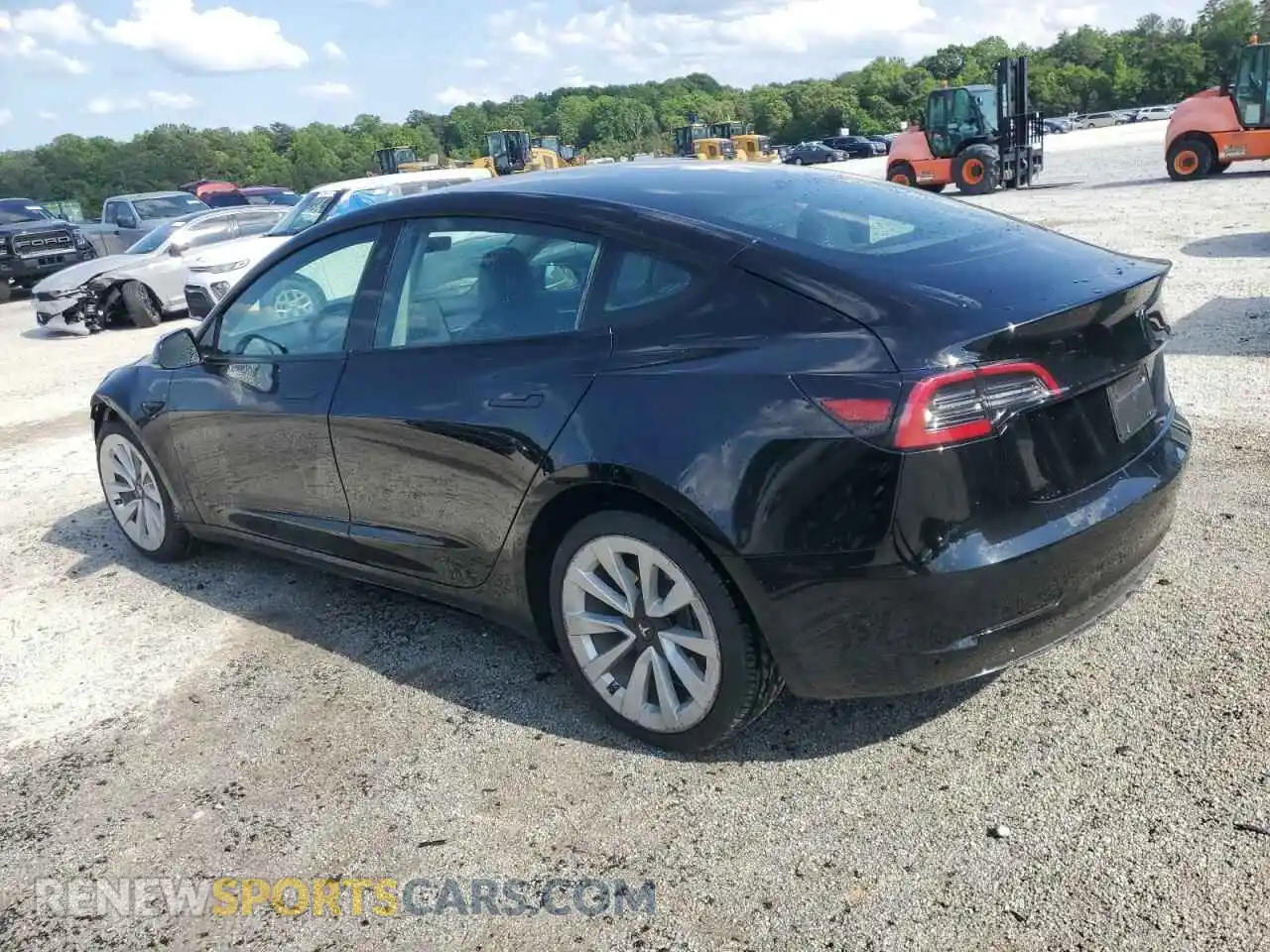 2 Photograph of a damaged car 5YJ3E1EA2PF439220 TESLA MODEL 3 2023