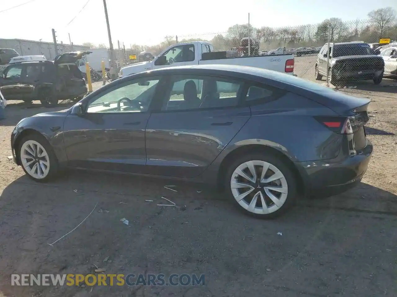 2 Photograph of a damaged car 5YJ3E1EA2PF447477 TESLA MODEL 3 2023