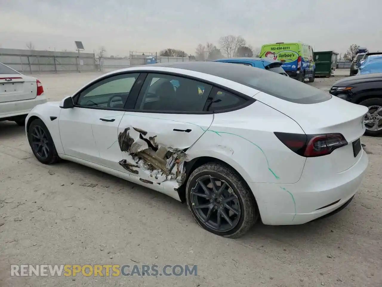 2 Photograph of a damaged car 5YJ3E1EA2PF461783 TESLA MODEL 3 2023
