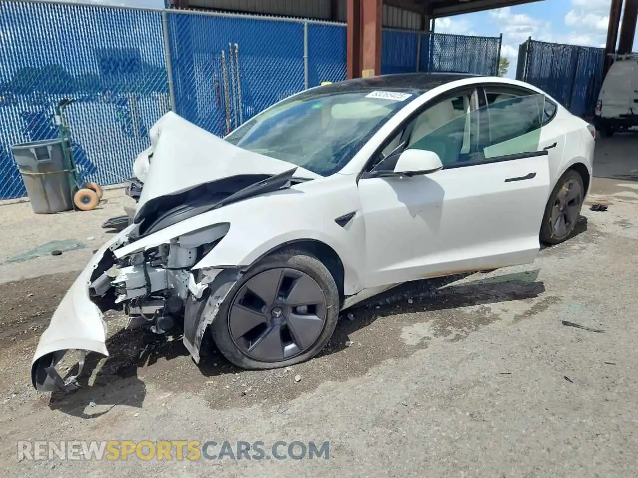 1 Photograph of a damaged car 5YJ3E1EA2PF497375 TESLA MODEL 3 2023