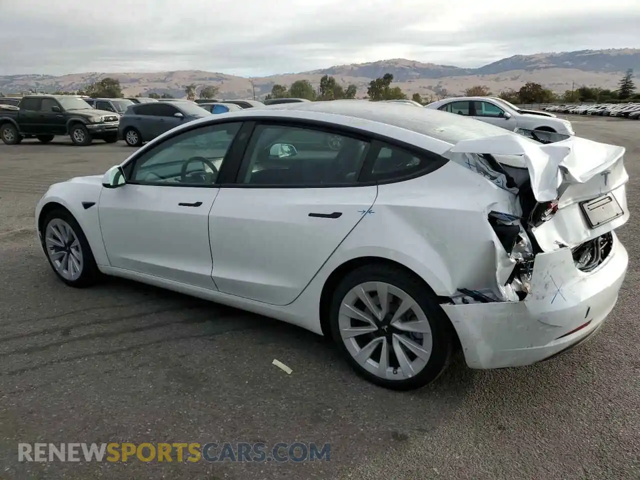 2 Photograph of a damaged car 5YJ3E1EA2PF541374 TESLA MODEL 3 2023
