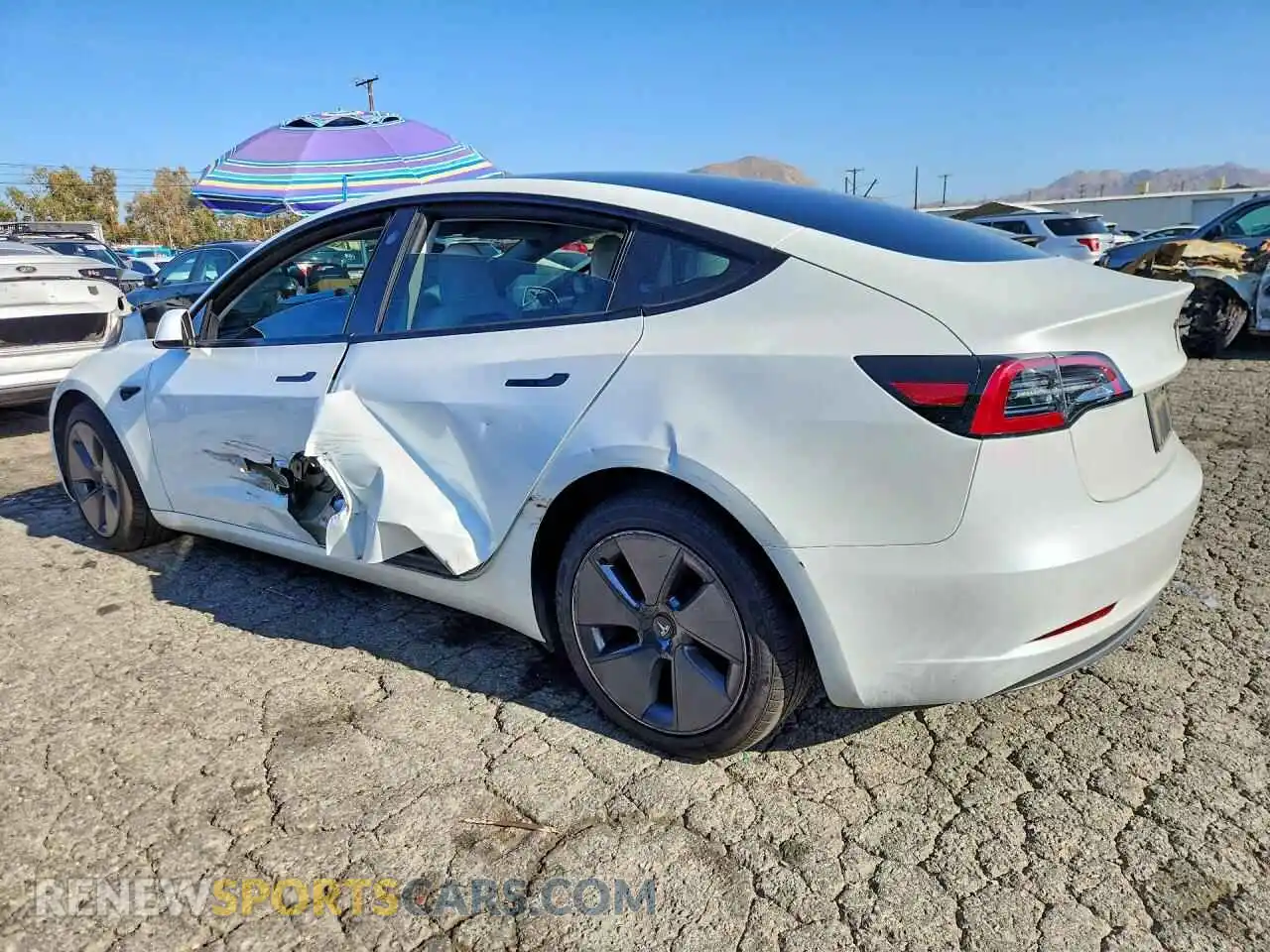 2 Photograph of a damaged car 5YJ3E1EA2PF544159 TESLA MODEL 3 2023