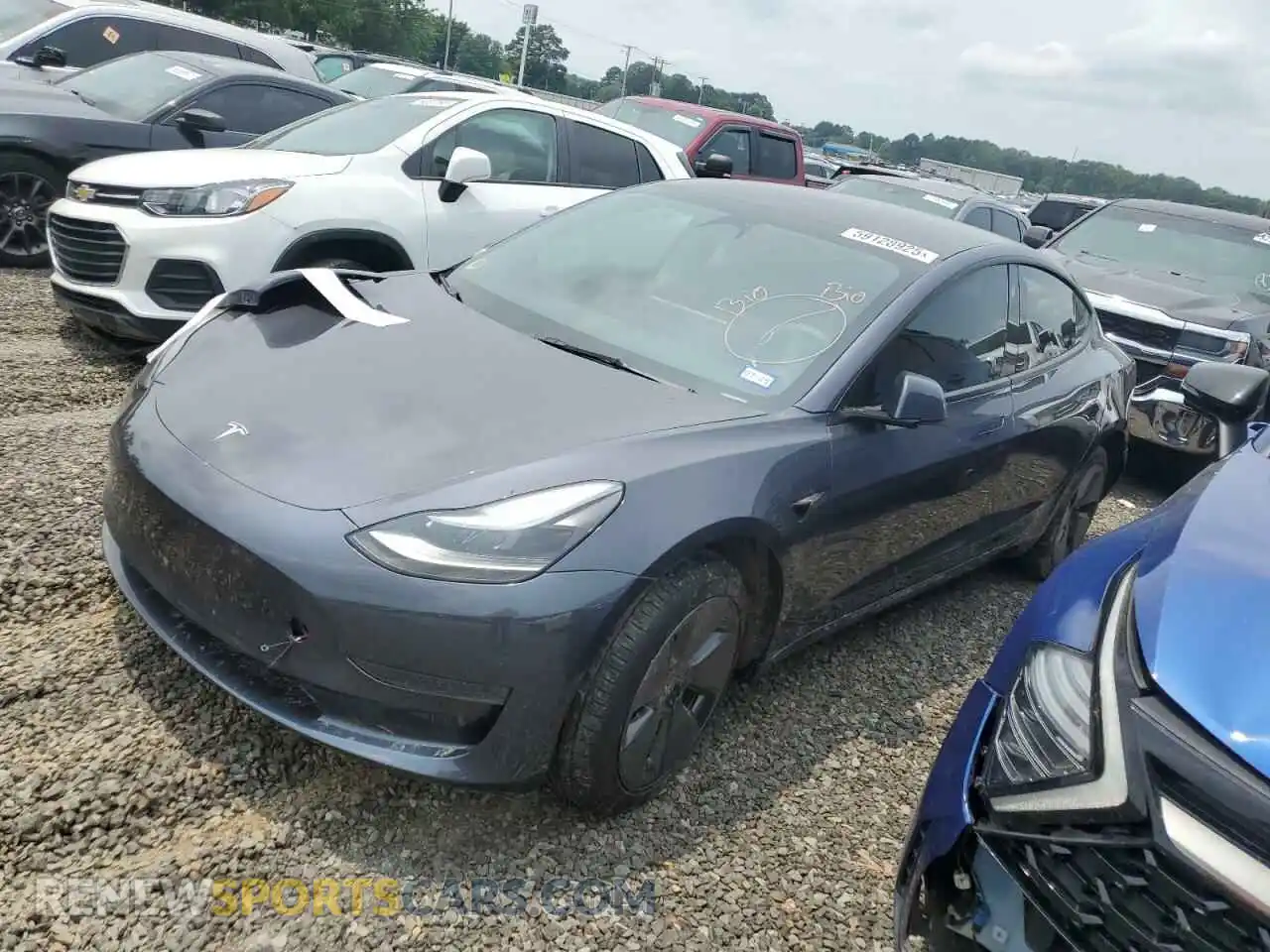 1 Photograph of a damaged car 5YJ3E1EA2PF549314 TESLA MODEL 3 2023