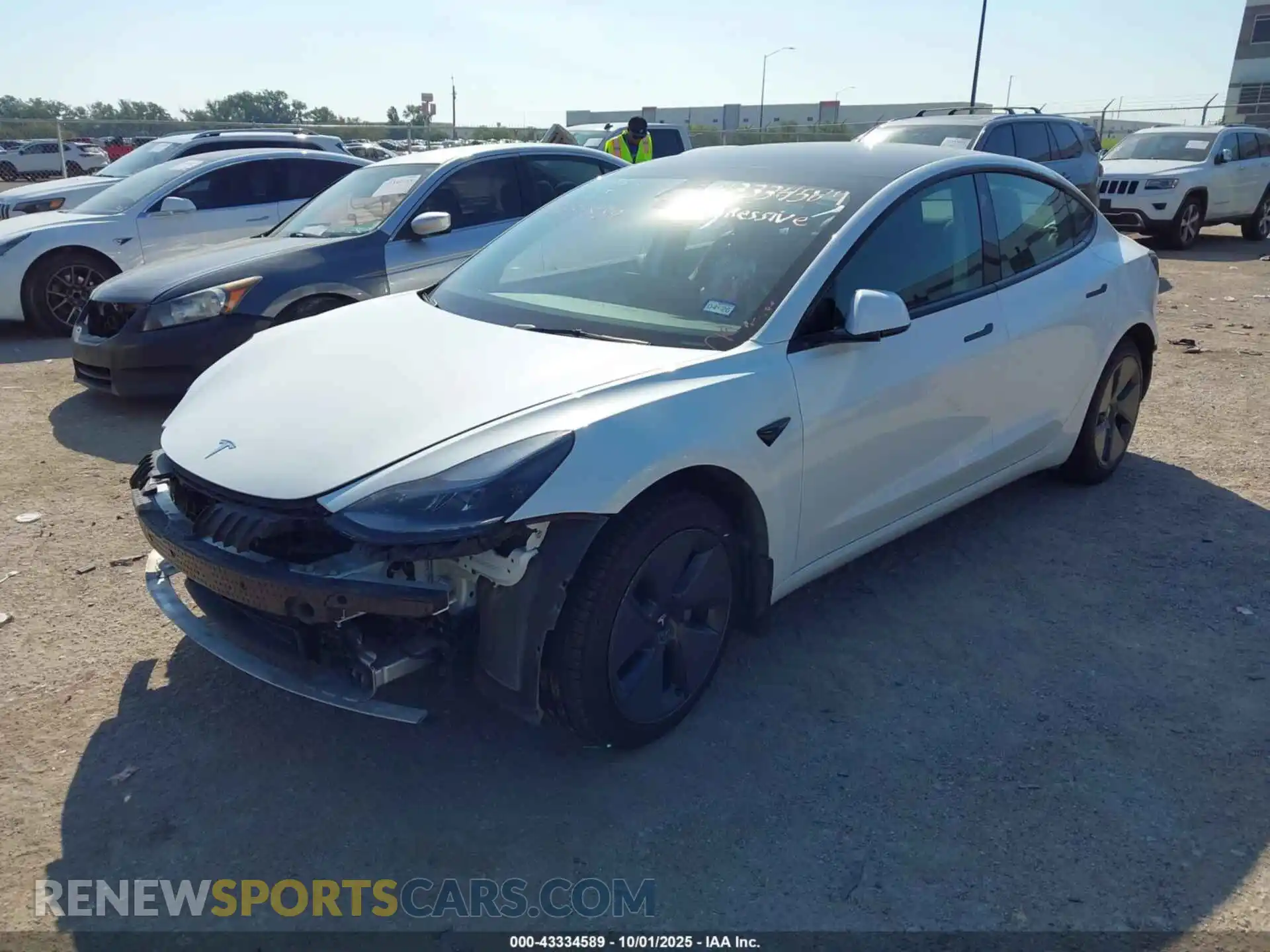 2 Photograph of a damaged car 5YJ3E1EA2PF552746 TESLA MODEL 3 2023