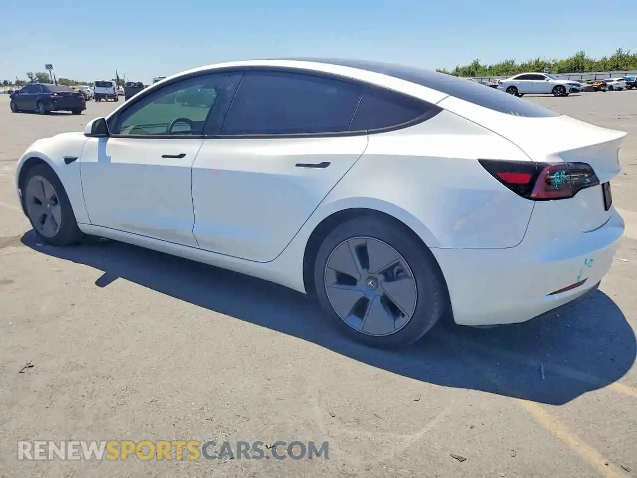 2 fotografías del automóvil dañado 5YJ3E1EA2PF562791 TESLA MODEL 3 2023