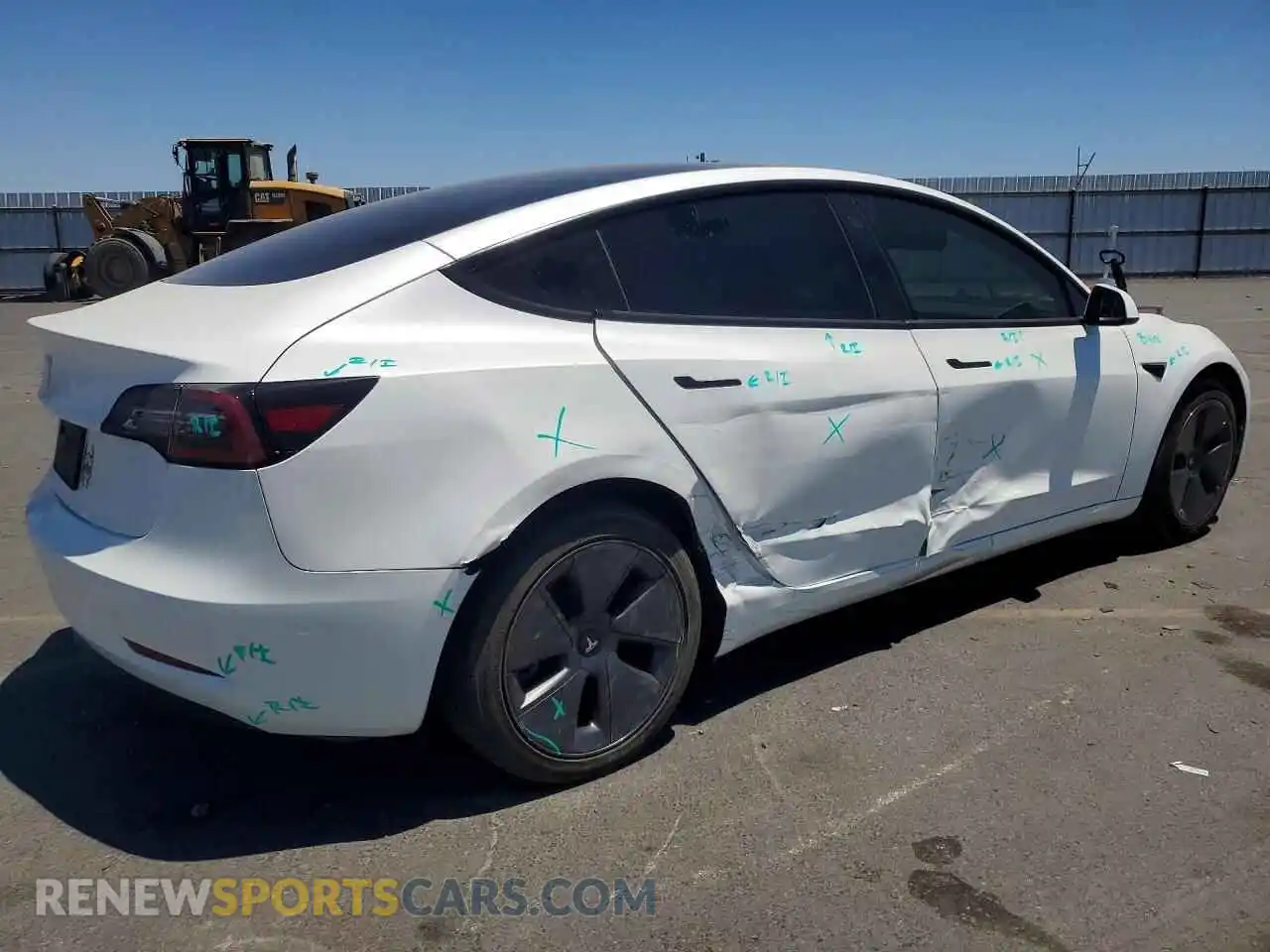 3 fotografías del automóvil dañado 5YJ3E1EA2PF562791 TESLA MODEL 3 2023
