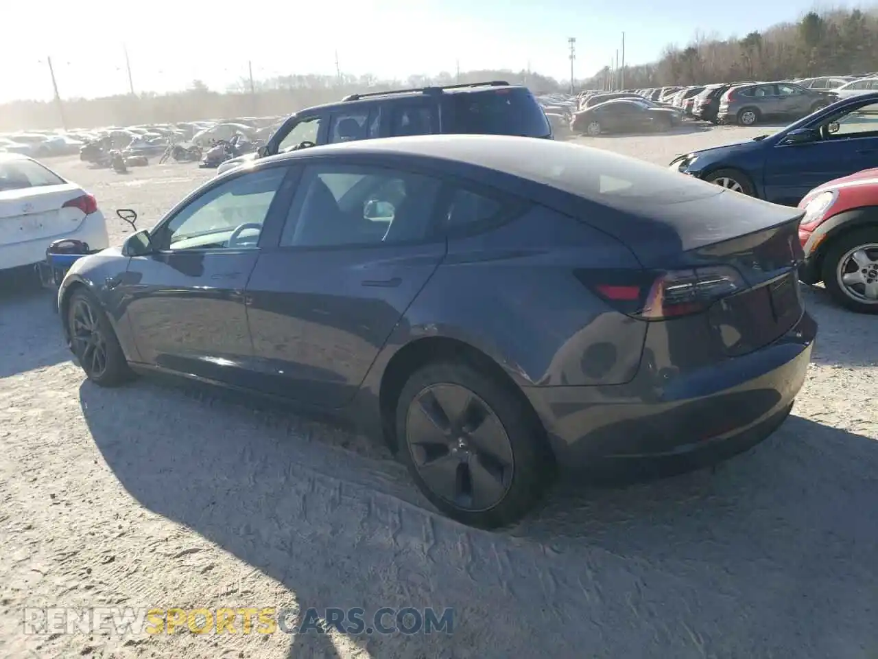 2 fotografías del automóvil dañado 5YJ3E1EA2PF573726 TESLA MODEL 3 2023