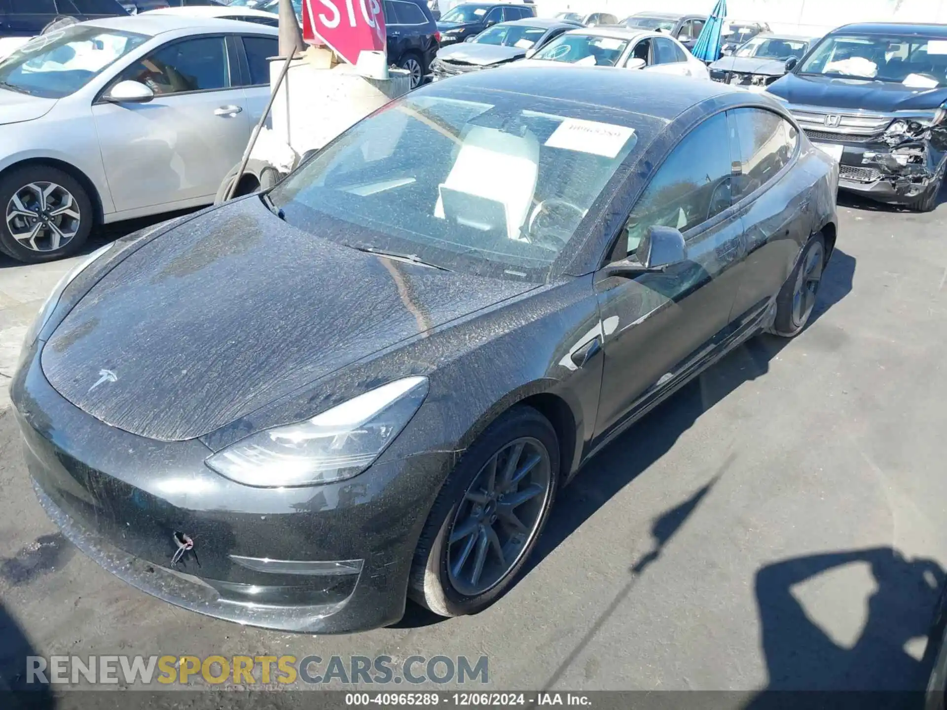2 Photograph of a damaged car 5YJ3E1EA2PF584631 TESLA MODEL 3 2023