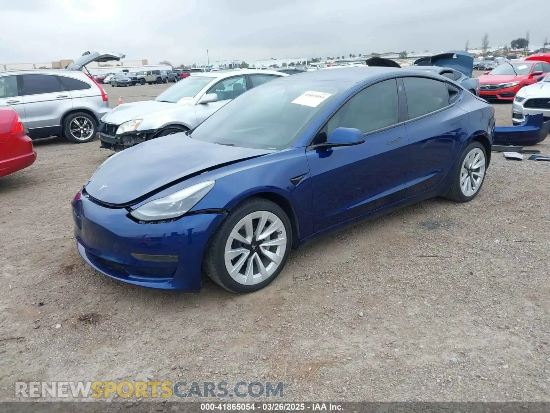 2 fotografías del automóvil dañado 5YJ3E1EA2PF590834 TESLA MODEL 3 2023
