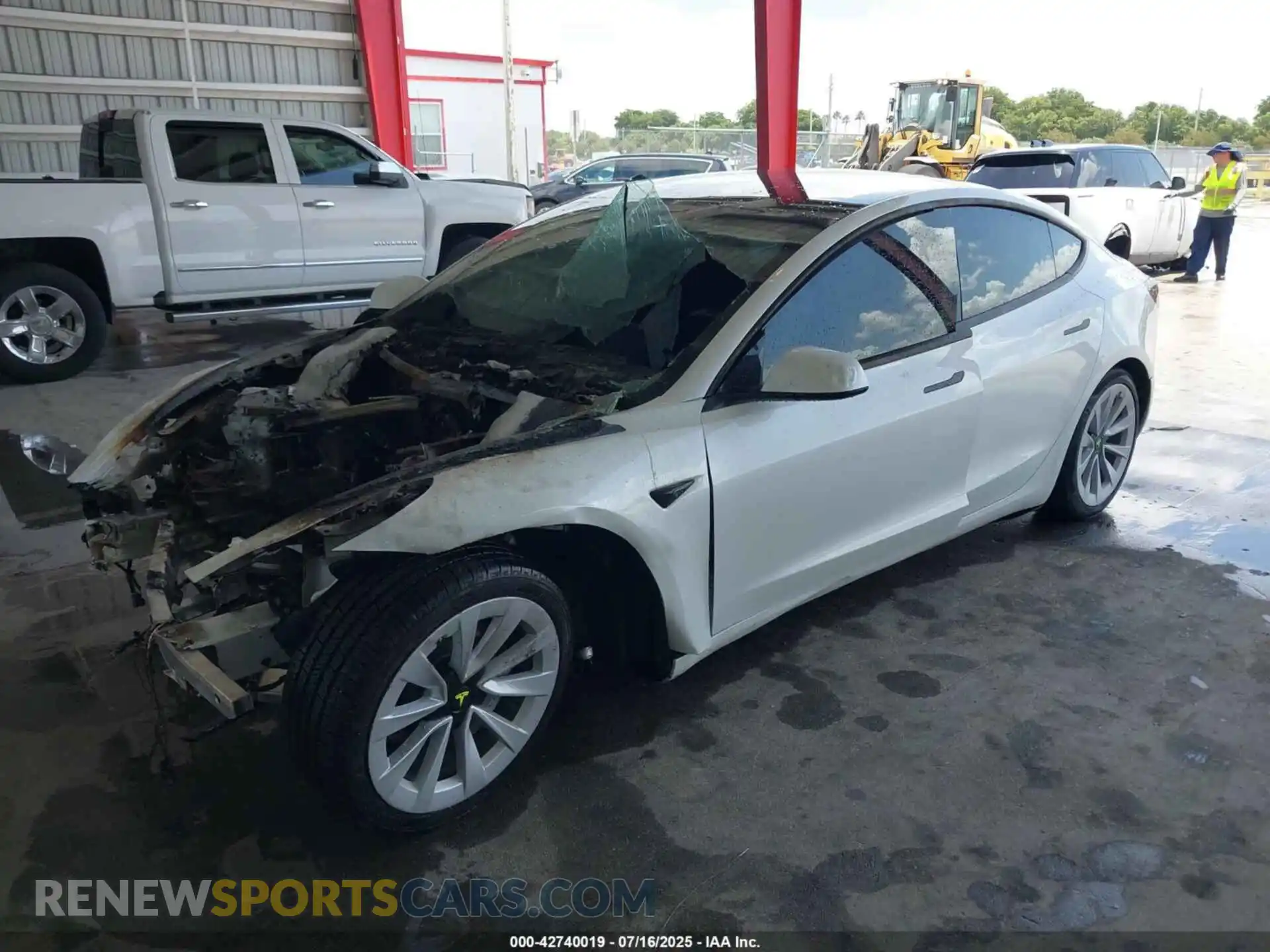 2 Photograph of a damaged car 5YJ3E1EA2PF609446 TESLA MODEL 3 2023