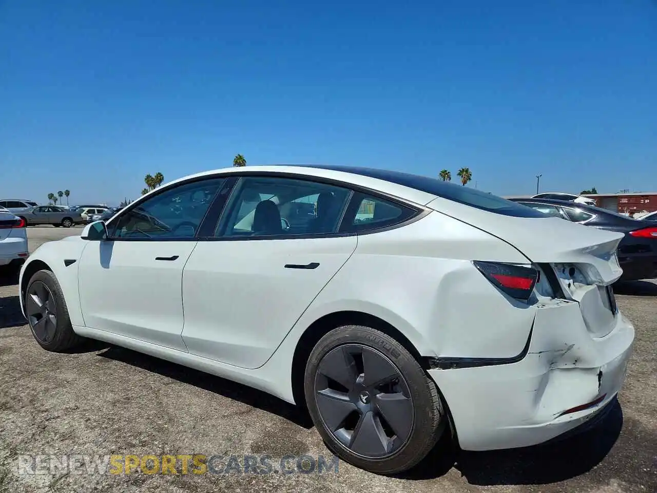 2 Photograph of a damaged car 5YJ3E1EA2PF612041 TESLA MODEL 3 2023