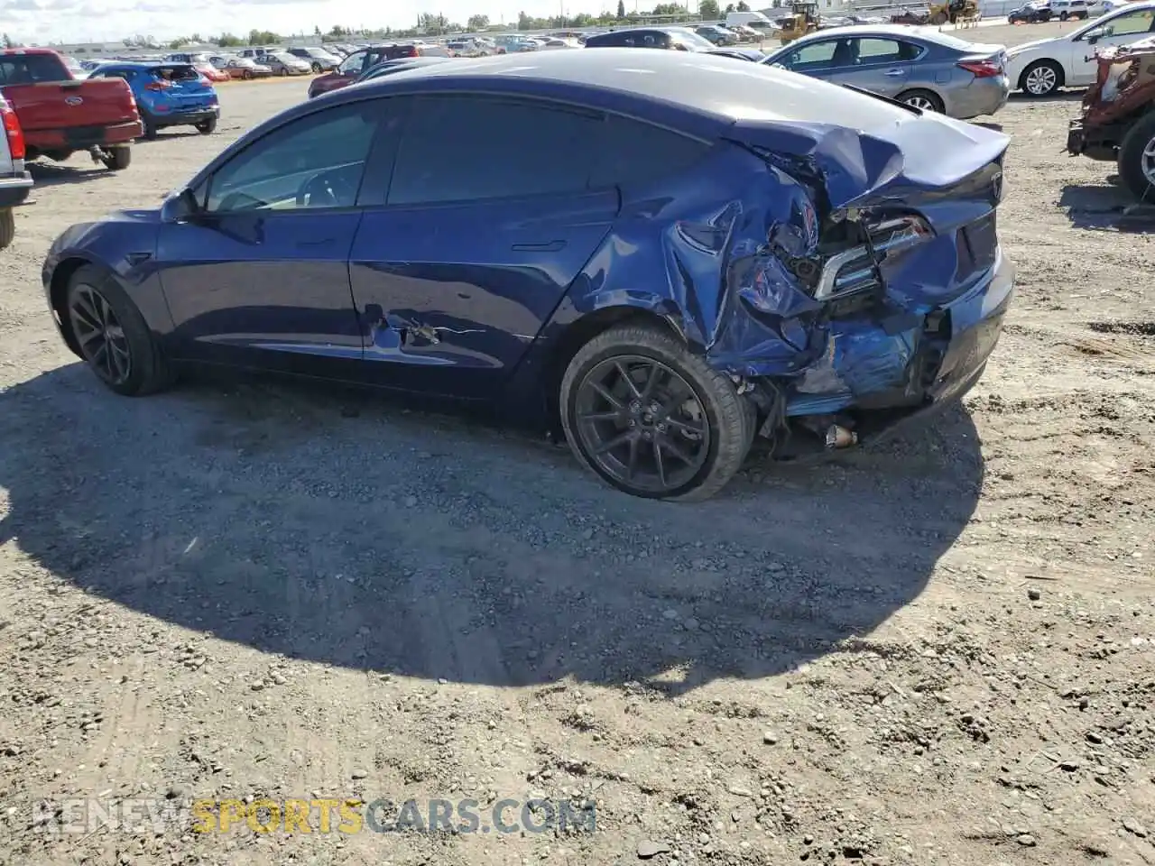 2 Photograph of a damaged car 5YJ3E1EA2PF627302 TESLA MODEL 3 2023