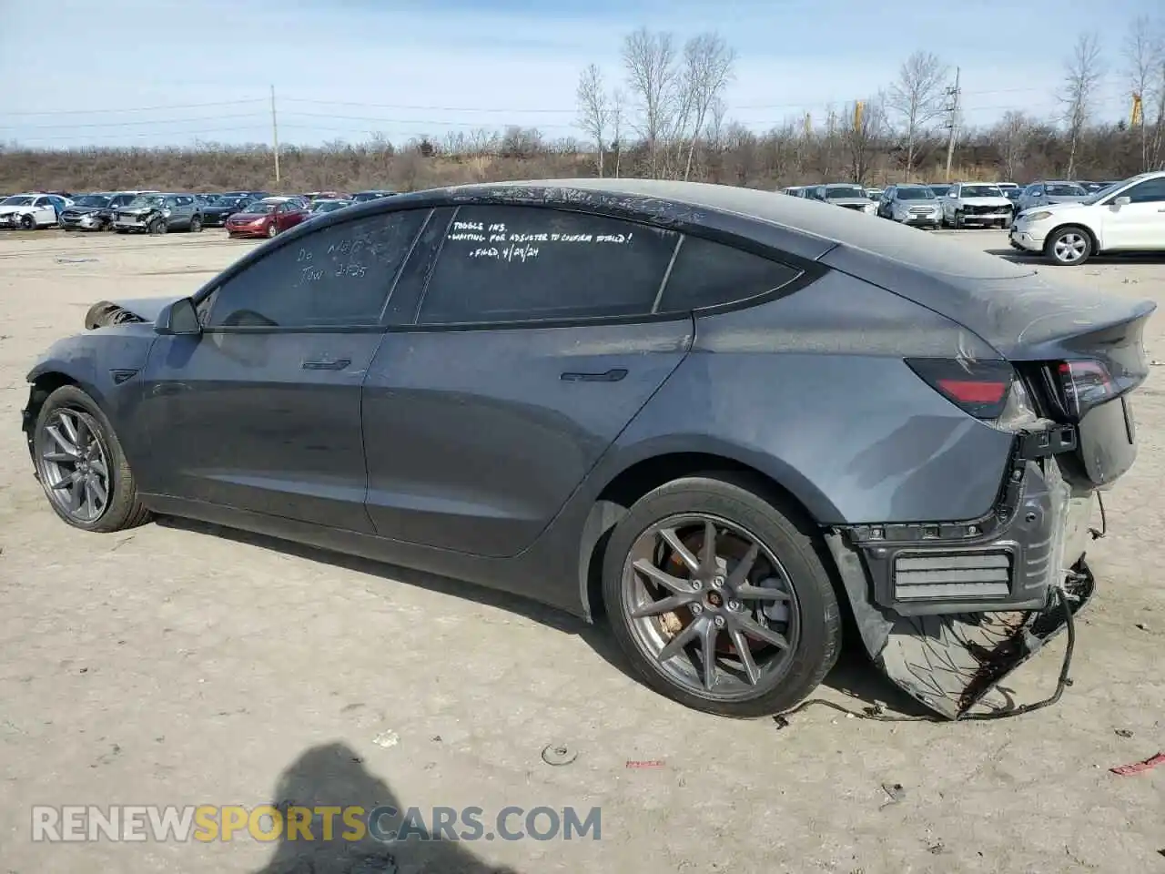 2 Photograph of a damaged car 5YJ3E1EA2PF627347 TESLA MODEL 3 2023