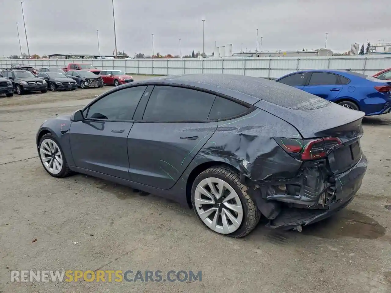 2 Photograph of a damaged car 5YJ3E1EA2PF648313 TESLA MODEL 3 2023