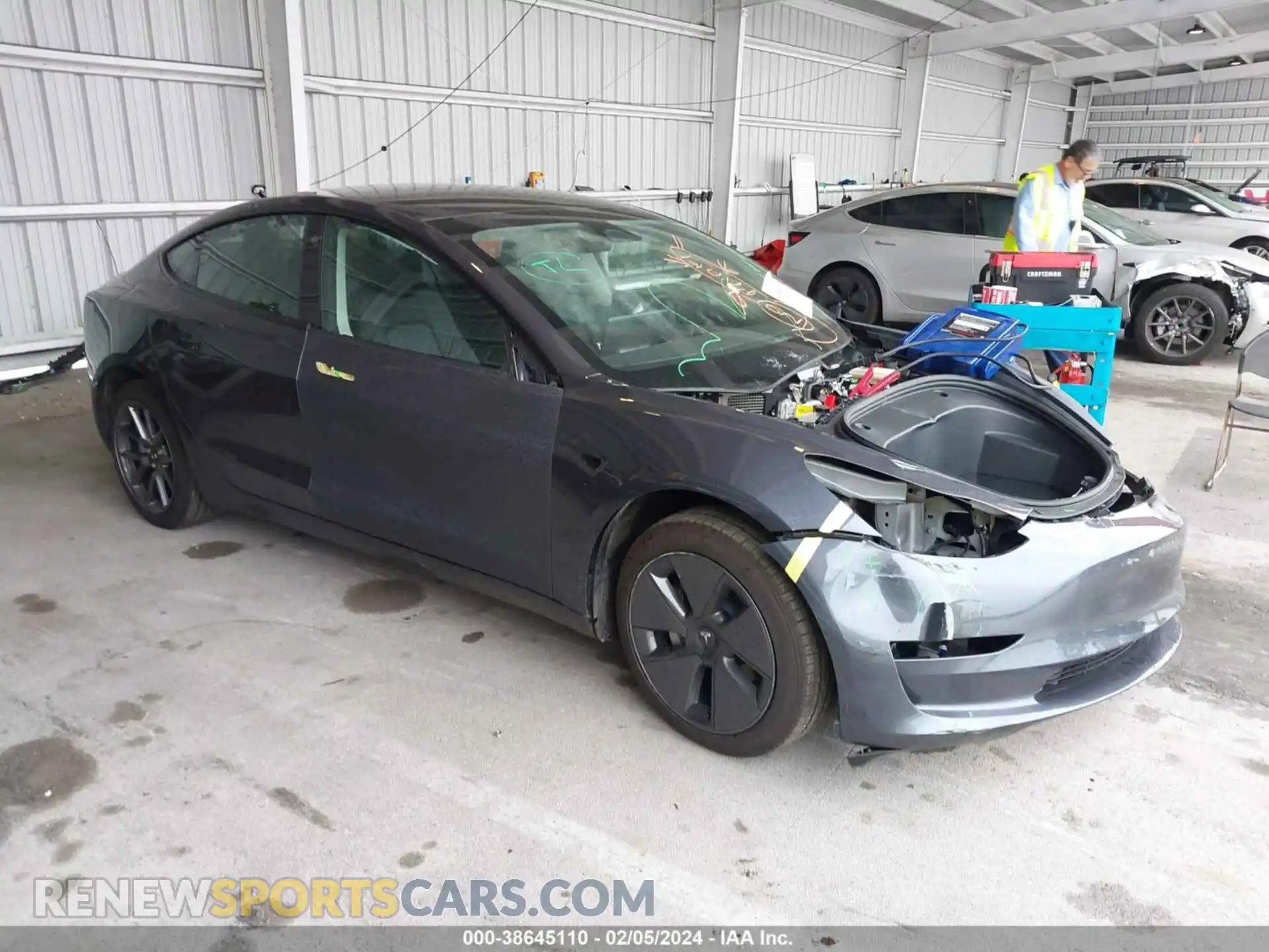 1 Photograph of a damaged car 5YJ3E1EA2PF651177 TESLA MODEL 3 2023