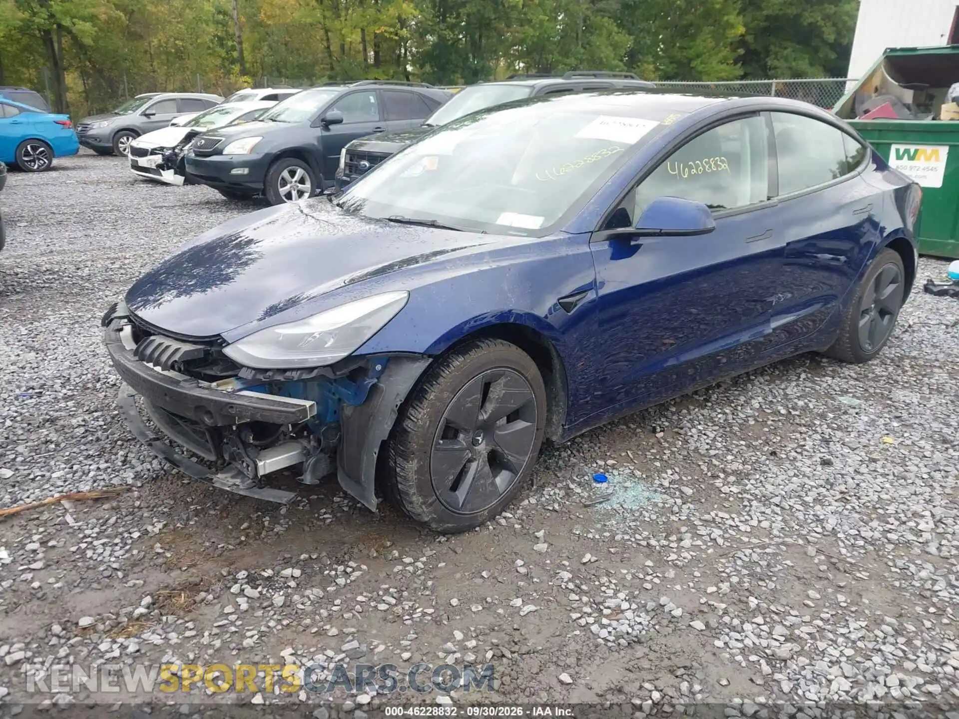 2 fotografías del automóvil dañado 5YJ3E1EA2PF651549 TESLA MODEL 3 2023
