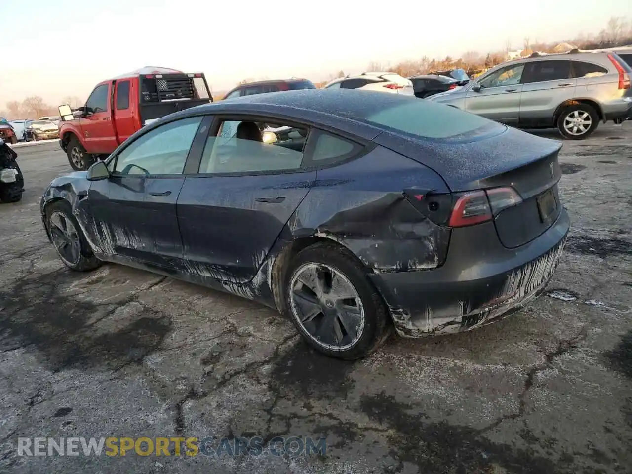 2 Photograph of a damaged car 5YJ3E1EA2PF660509 TESLA MODEL 3 2023