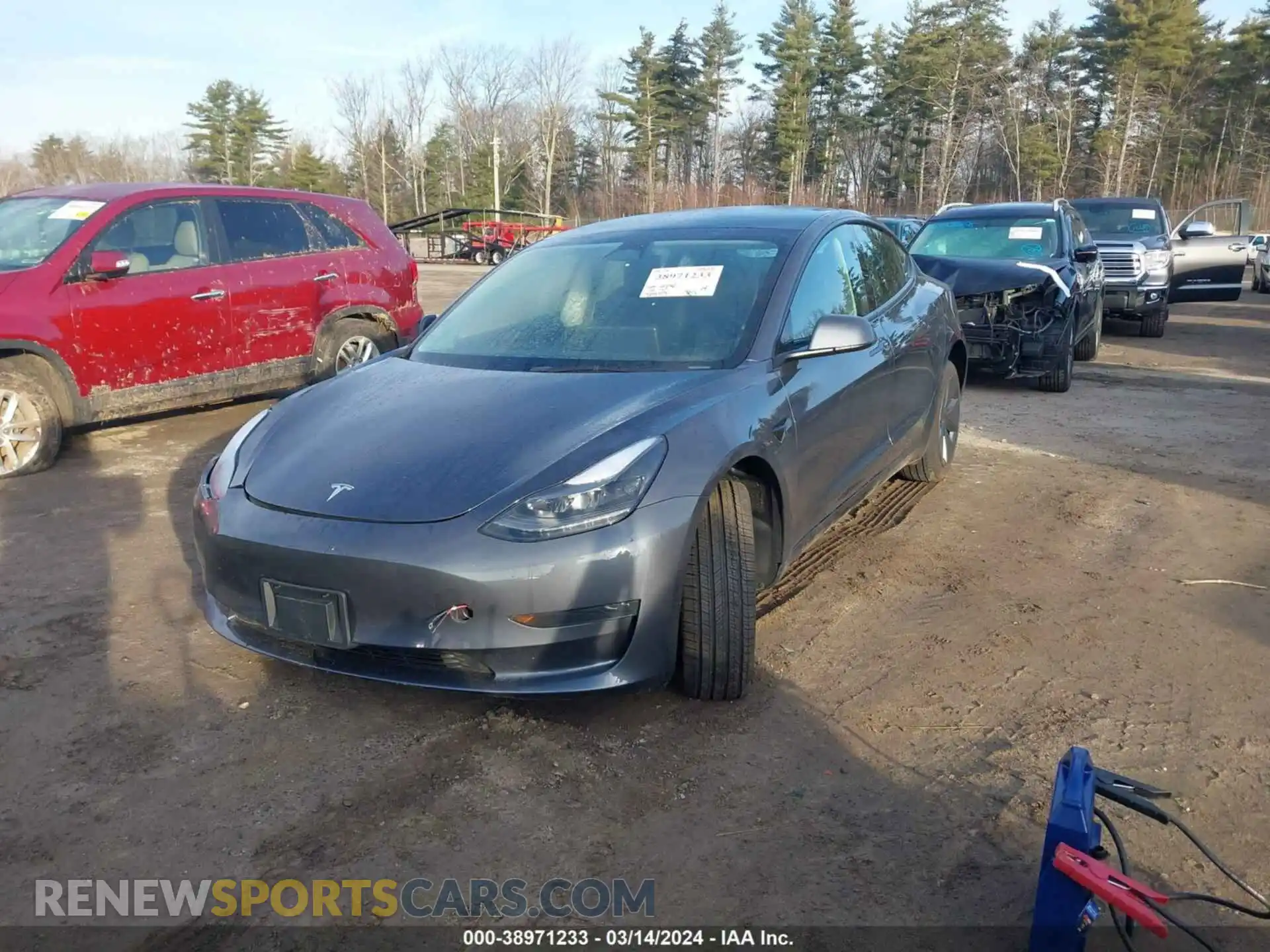 2 Photograph of a damaged car 5YJ3E1EA2PF684034 TESLA MODEL 3 2023