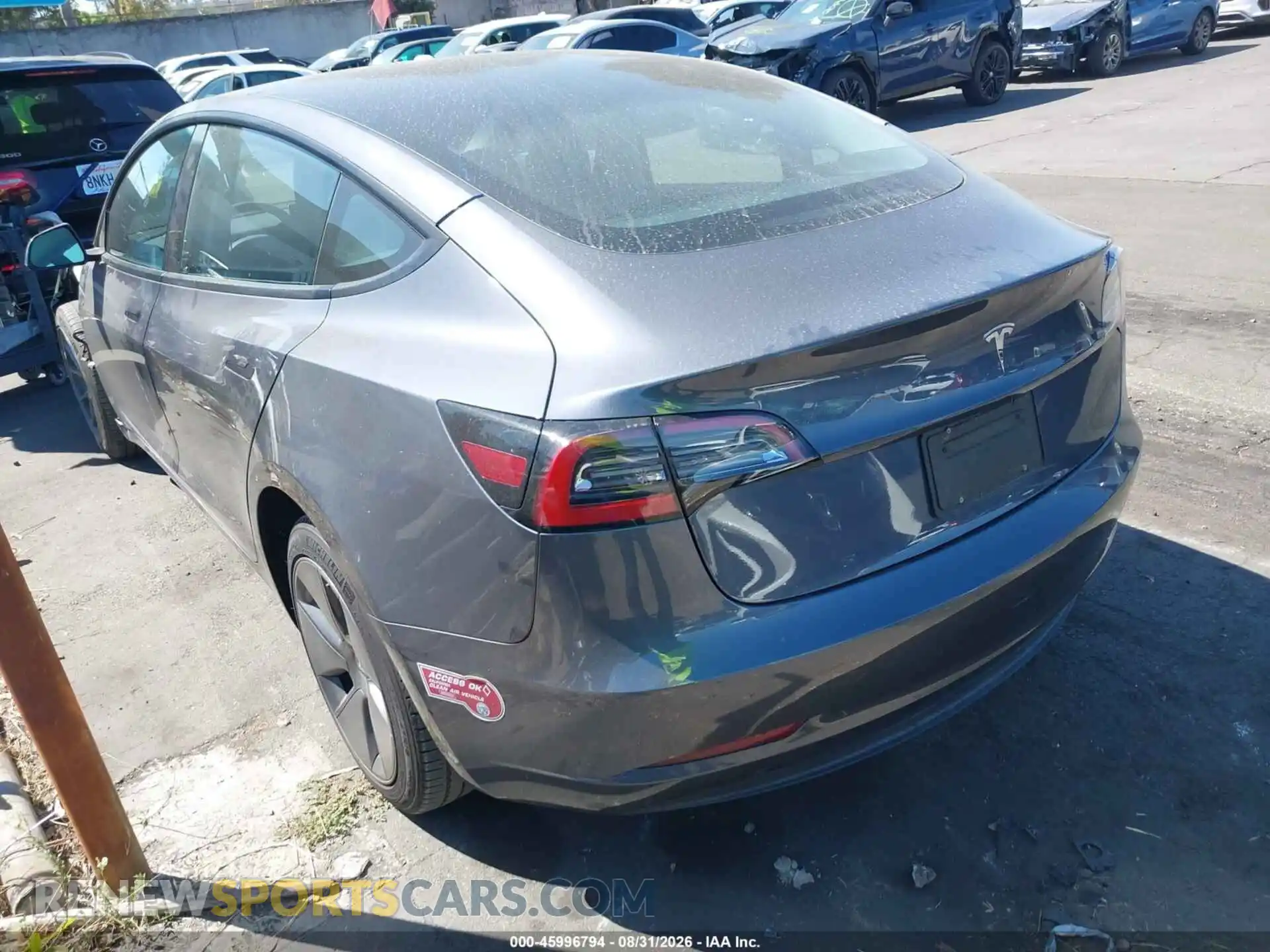 3 Photograph of a damaged car 5YJ3E1EA2PF697849 TESLA MODEL 3 2023