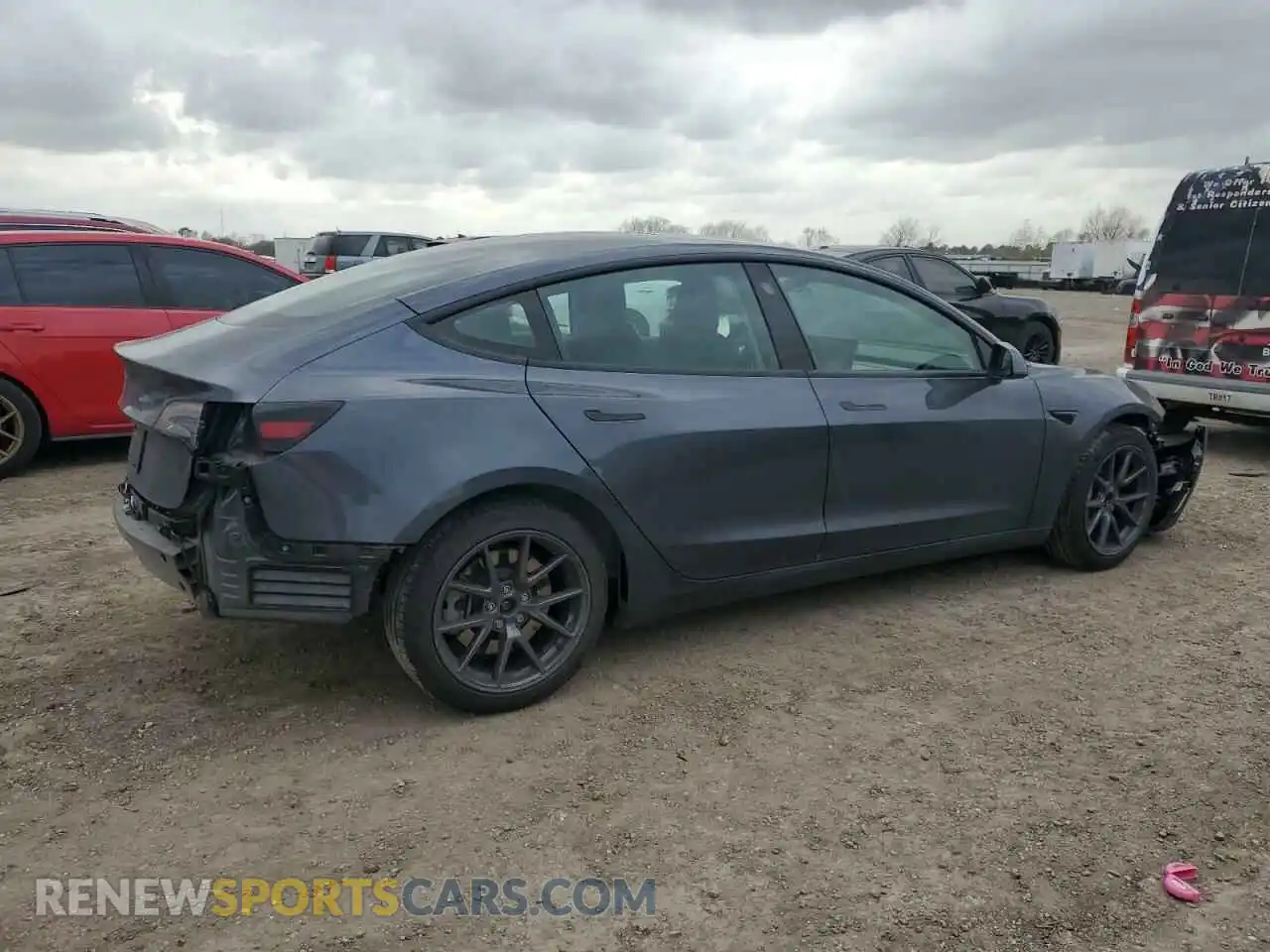 3 Photograph of a damaged car 5YJ3E1EA2PF701205 TESLA MODEL 3 2023
