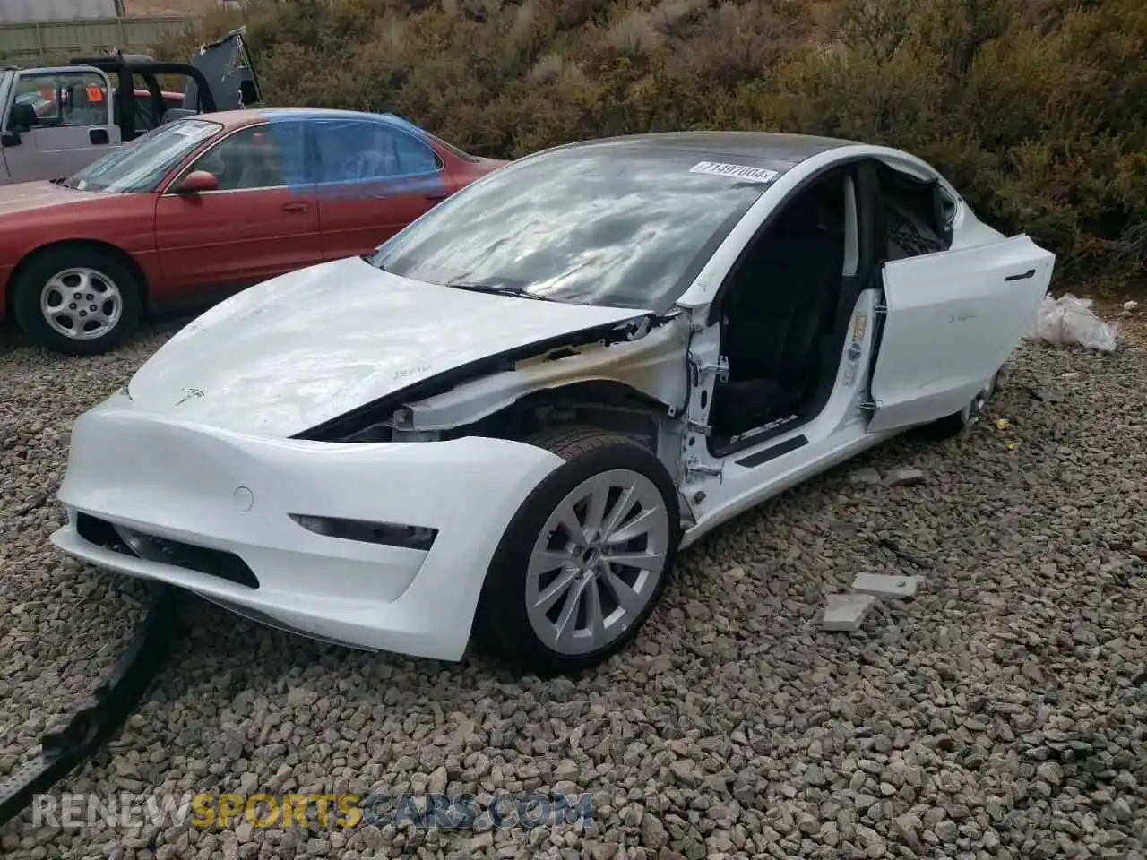 1 Photograph of a damaged car 5YJ3E1EA3PF412706 TESLA MODEL 3 2023