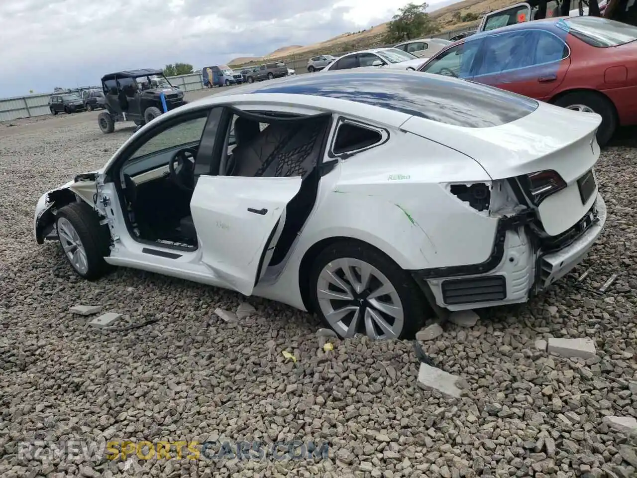 2 Photograph of a damaged car 5YJ3E1EA3PF412706 TESLA MODEL 3 2023