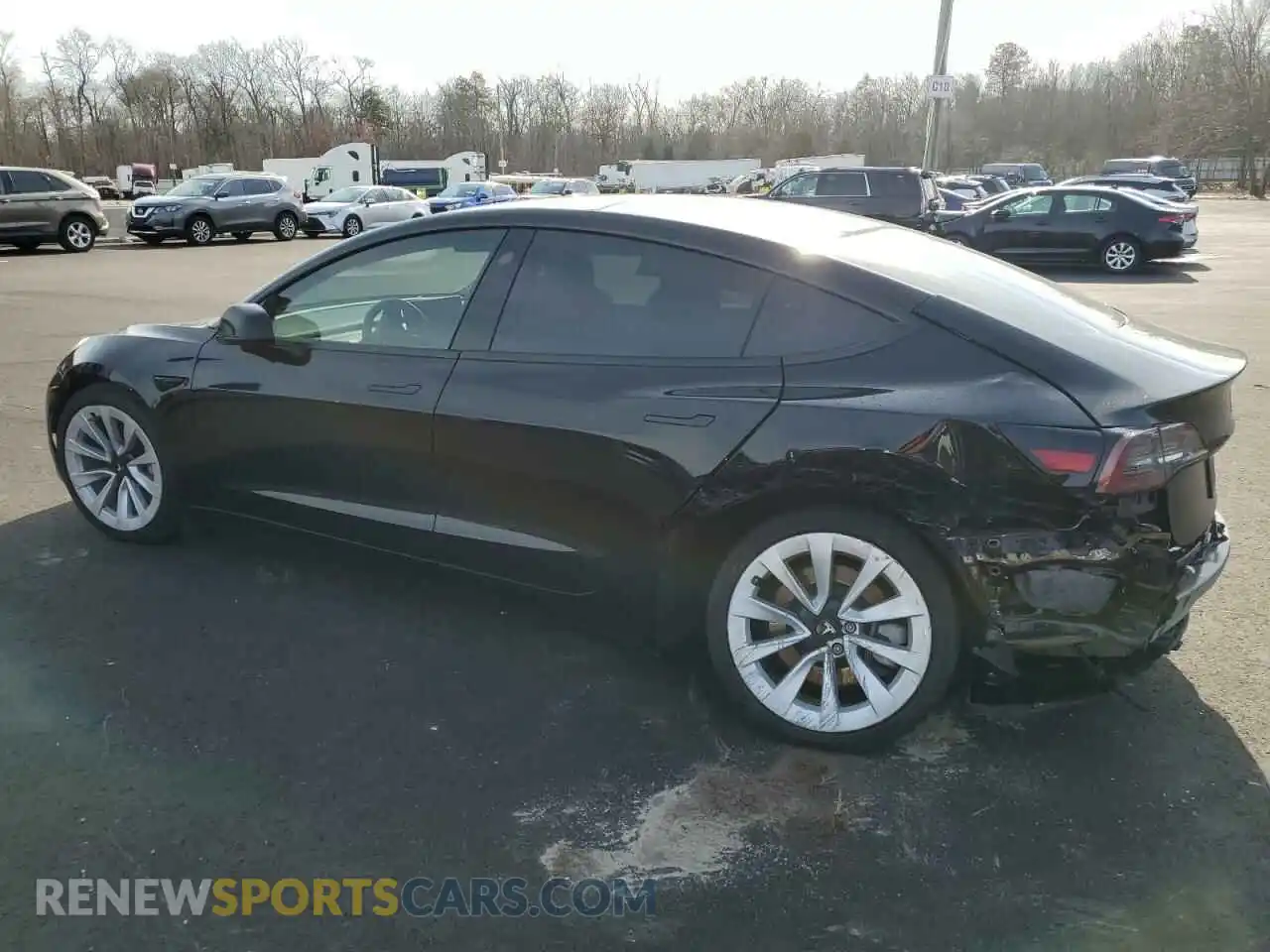 2 Photograph of a damaged car 5YJ3E1EA3PF436276 TESLA MODEL 3 2023