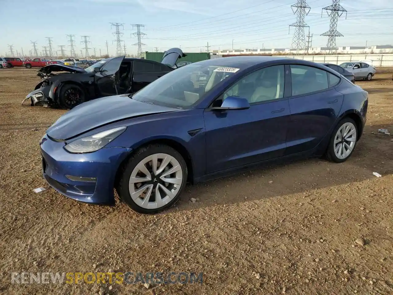 1 Photograph of a damaged car 5YJ3E1EA3PF448380 TESLA MODEL 3 2023