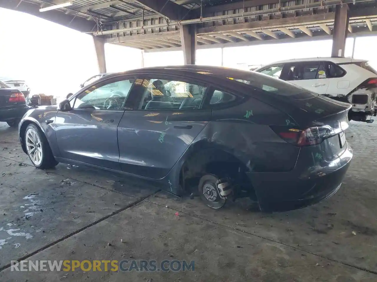 2 Photograph of a damaged car 5YJ3E1EA3PF449822 TESLA MODEL 3 2023