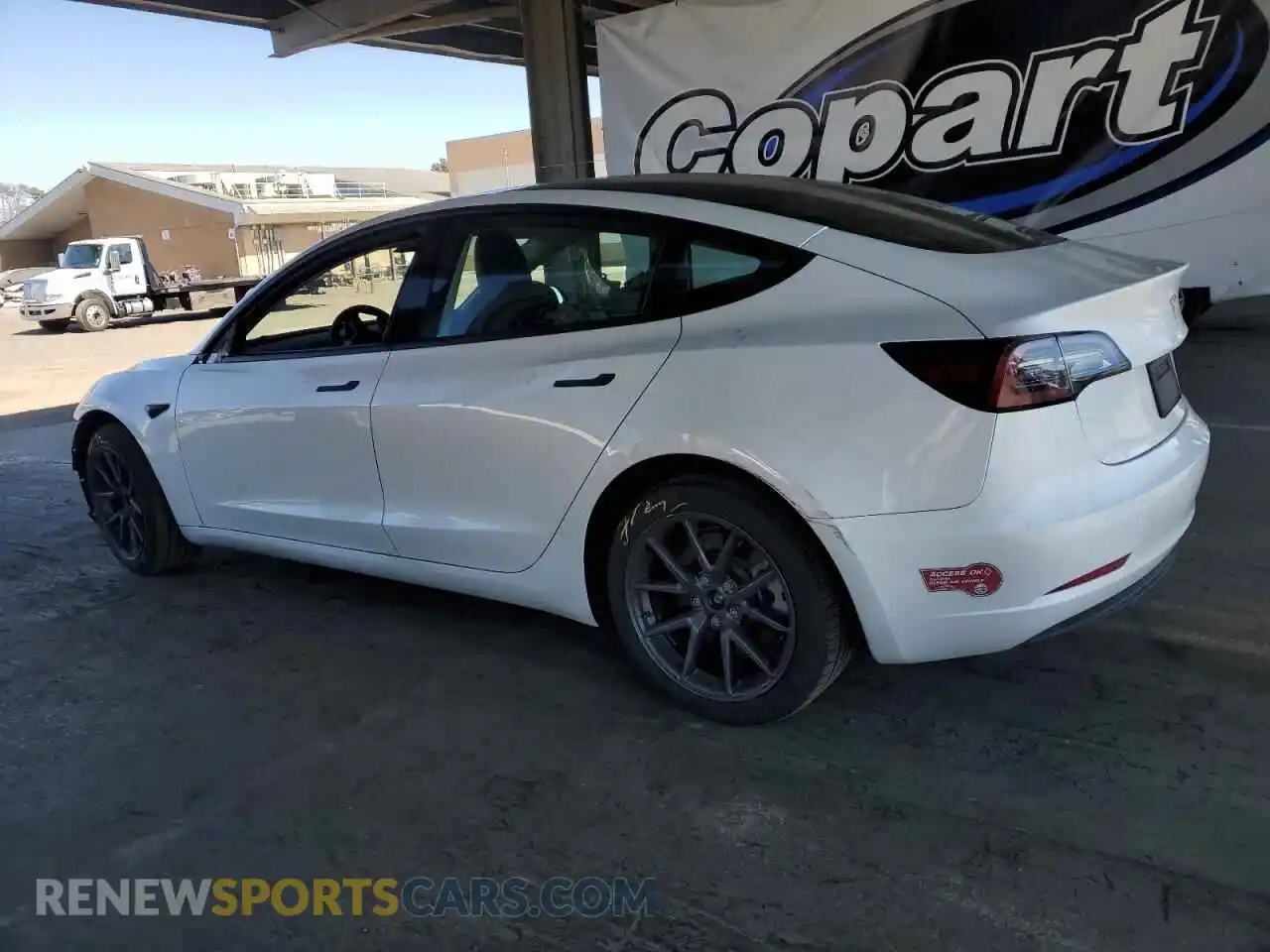 2 Photograph of a damaged car 5YJ3E1EA3PF453790 TESLA MODEL 3 2023