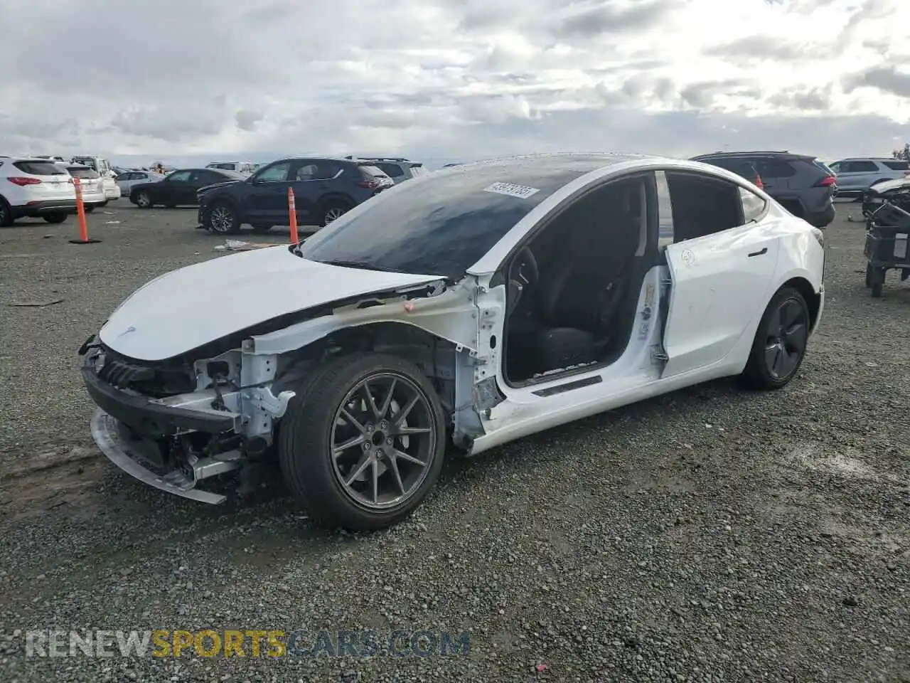 1 Photograph of a damaged car 5YJ3E1EA3PF459993 TESLA MODEL 3 2023