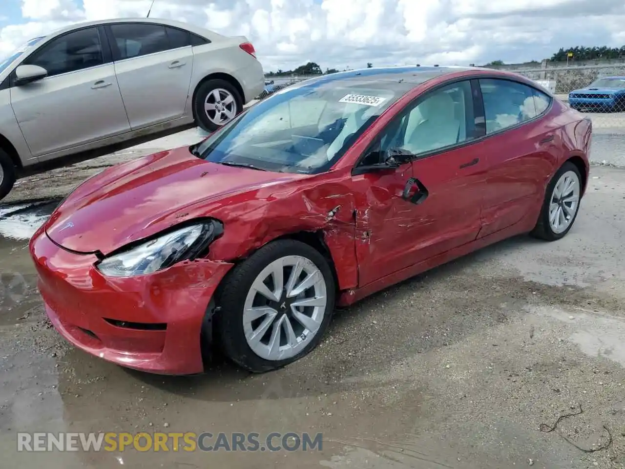 1 Photograph of a damaged car 5YJ3E1EA3PF467723 TESLA MODEL 3 2023