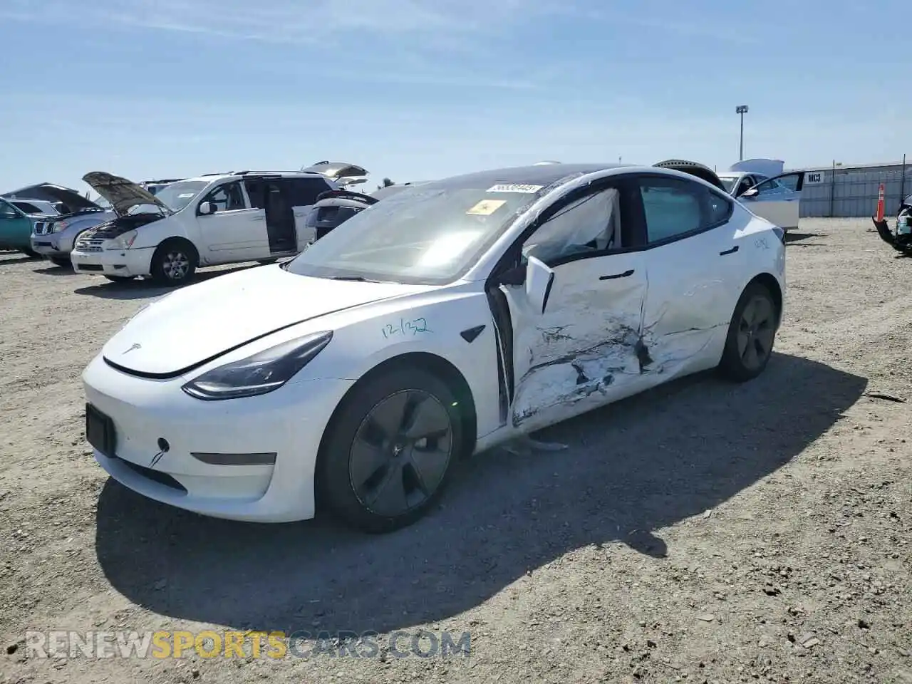 1 Photograph of a damaged car 5YJ3E1EA3PF514636 TESLA MODEL 3 2023