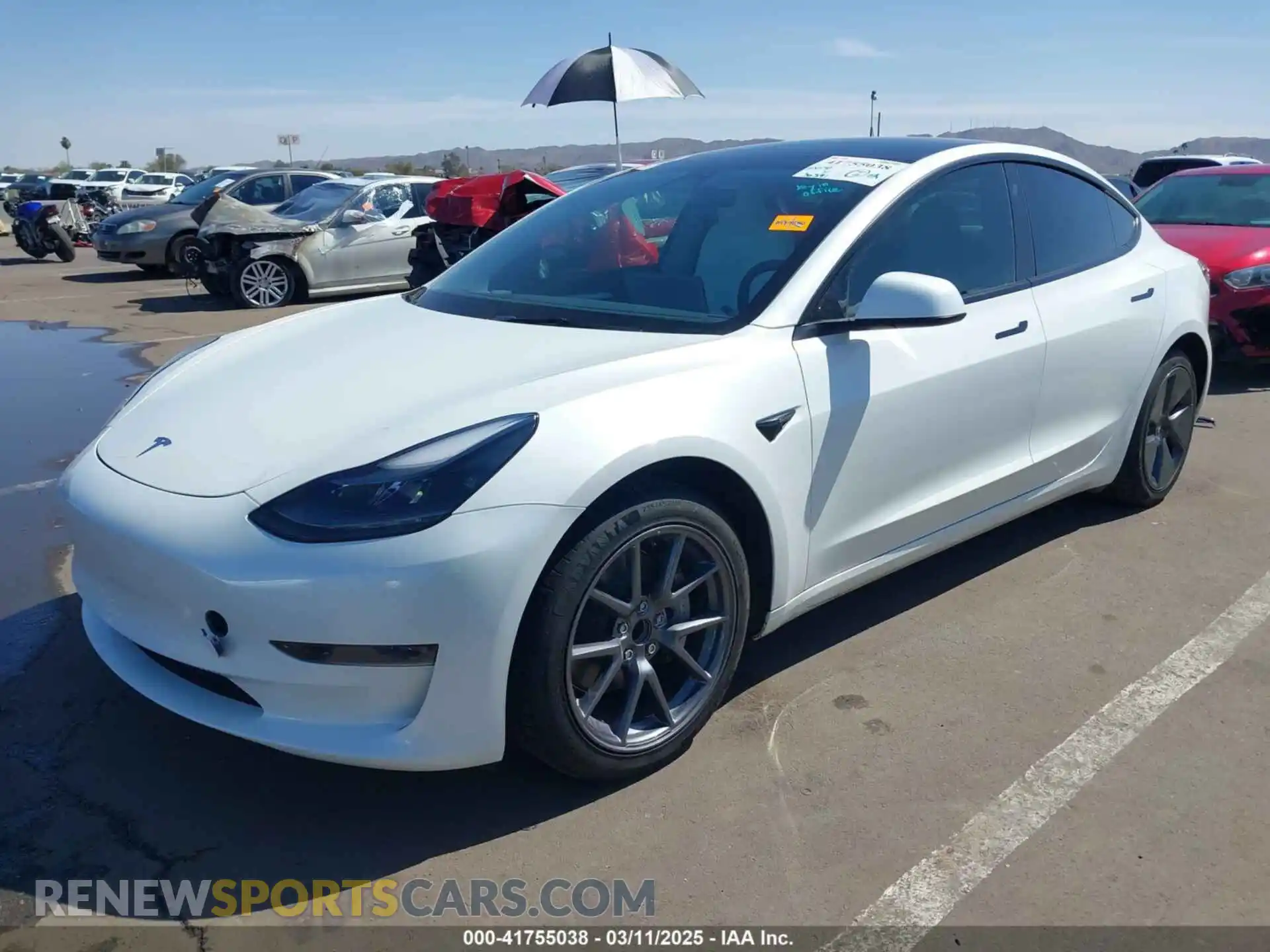 2 Photograph of a damaged car 5YJ3E1EA3PF571127 TESLA MODEL 3 2023