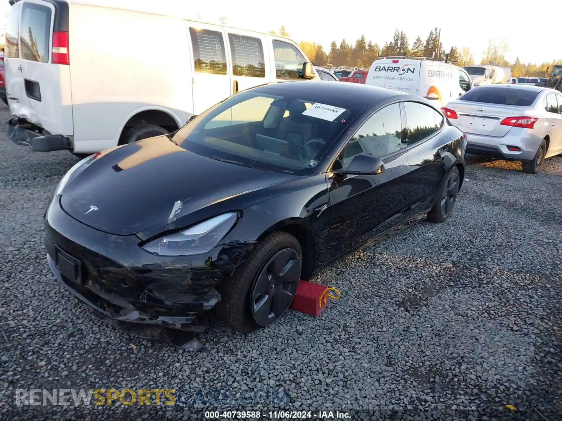 2 Photograph of a damaged car 5YJ3E1EA3PF578112 TESLA MODEL 3 2023