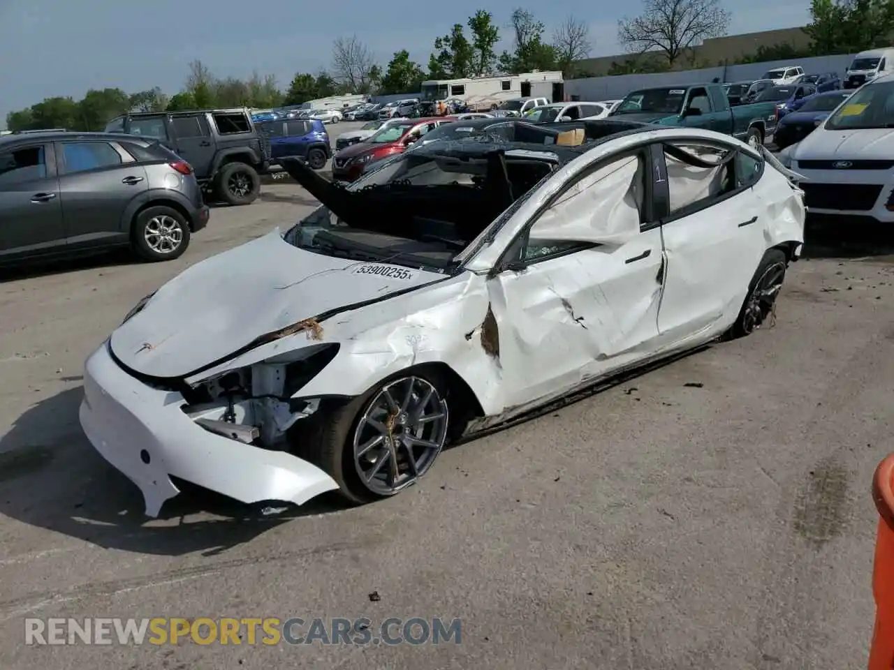 1 Photograph of a damaged car 5YJ3E1EA3PF608032 TESLA MODEL 3 2023