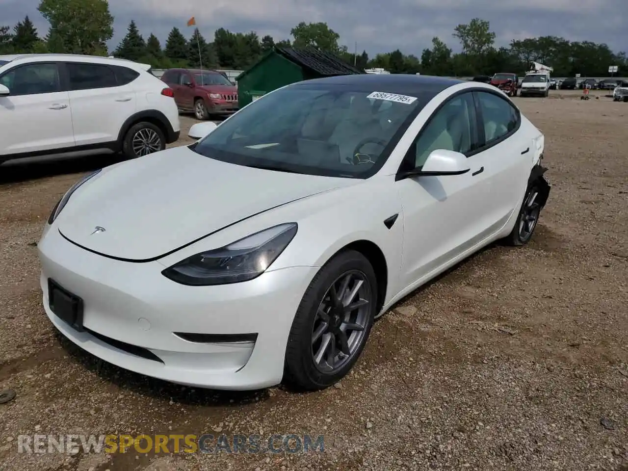 1 Photograph of a damaged car 5YJ3E1EA3PF671633 TESLA MODEL 3 2023