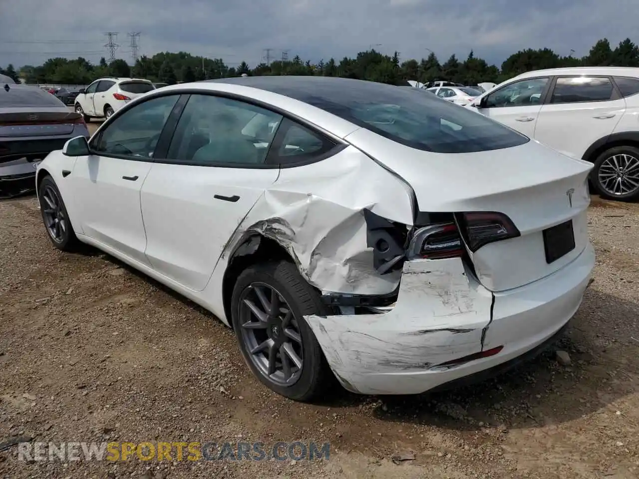 2 Photograph of a damaged car 5YJ3E1EA3PF671633 TESLA MODEL 3 2023