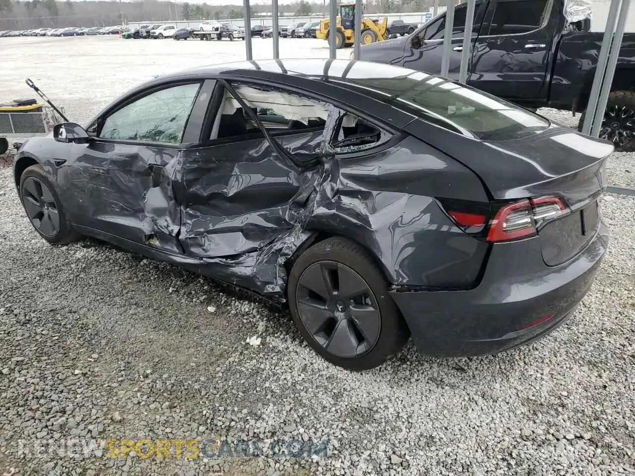 2 Photograph of a damaged car 5YJ3E1EA3PF674967 TESLA MODEL 3 2023