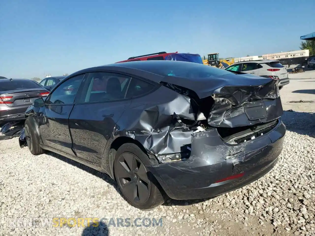 2 Photograph of a damaged car 5YJ3E1EA4PF421981 TESLA MODEL 3 2023