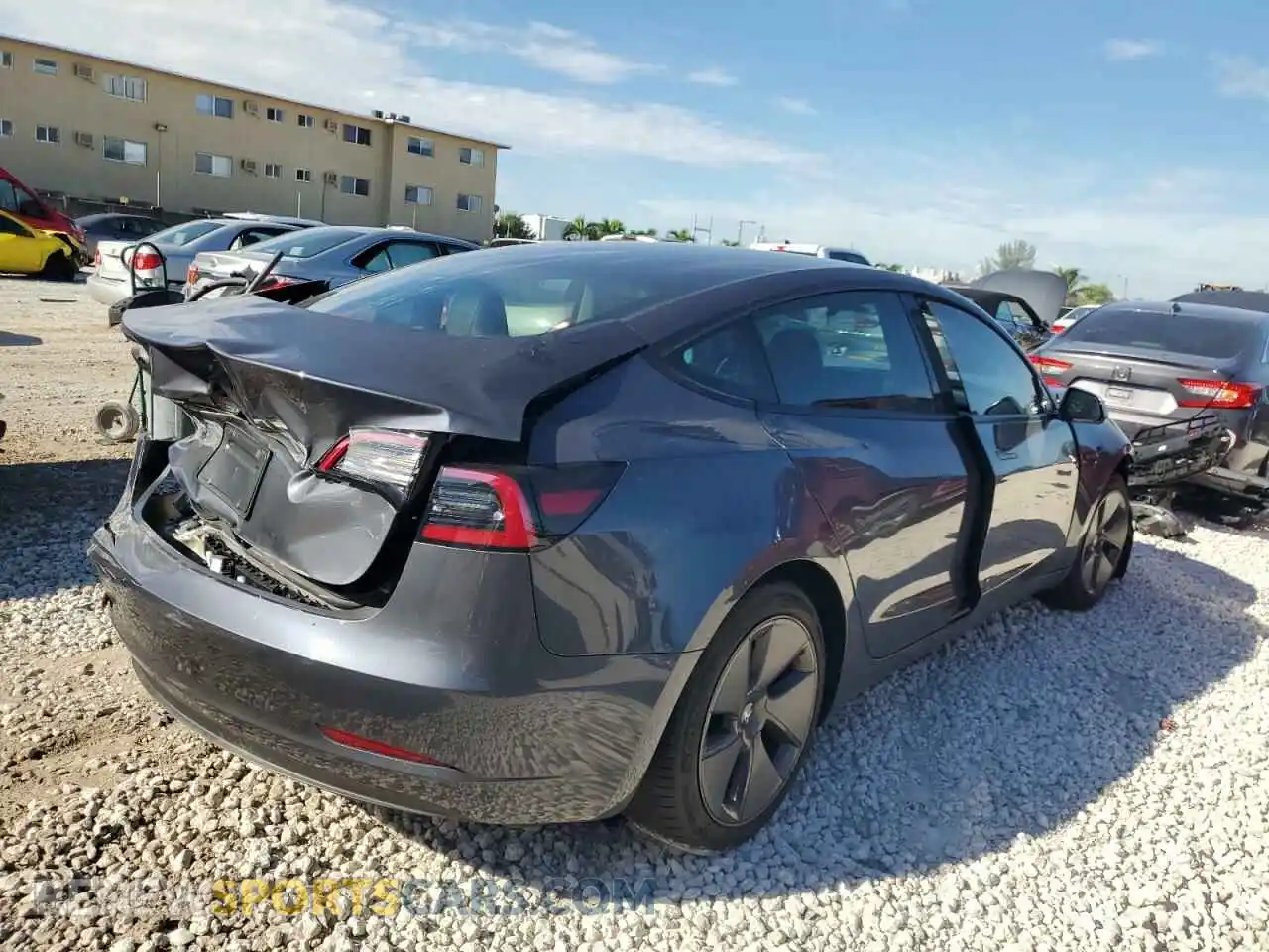 3 Photograph of a damaged car 5YJ3E1EA4PF421981 TESLA MODEL 3 2023