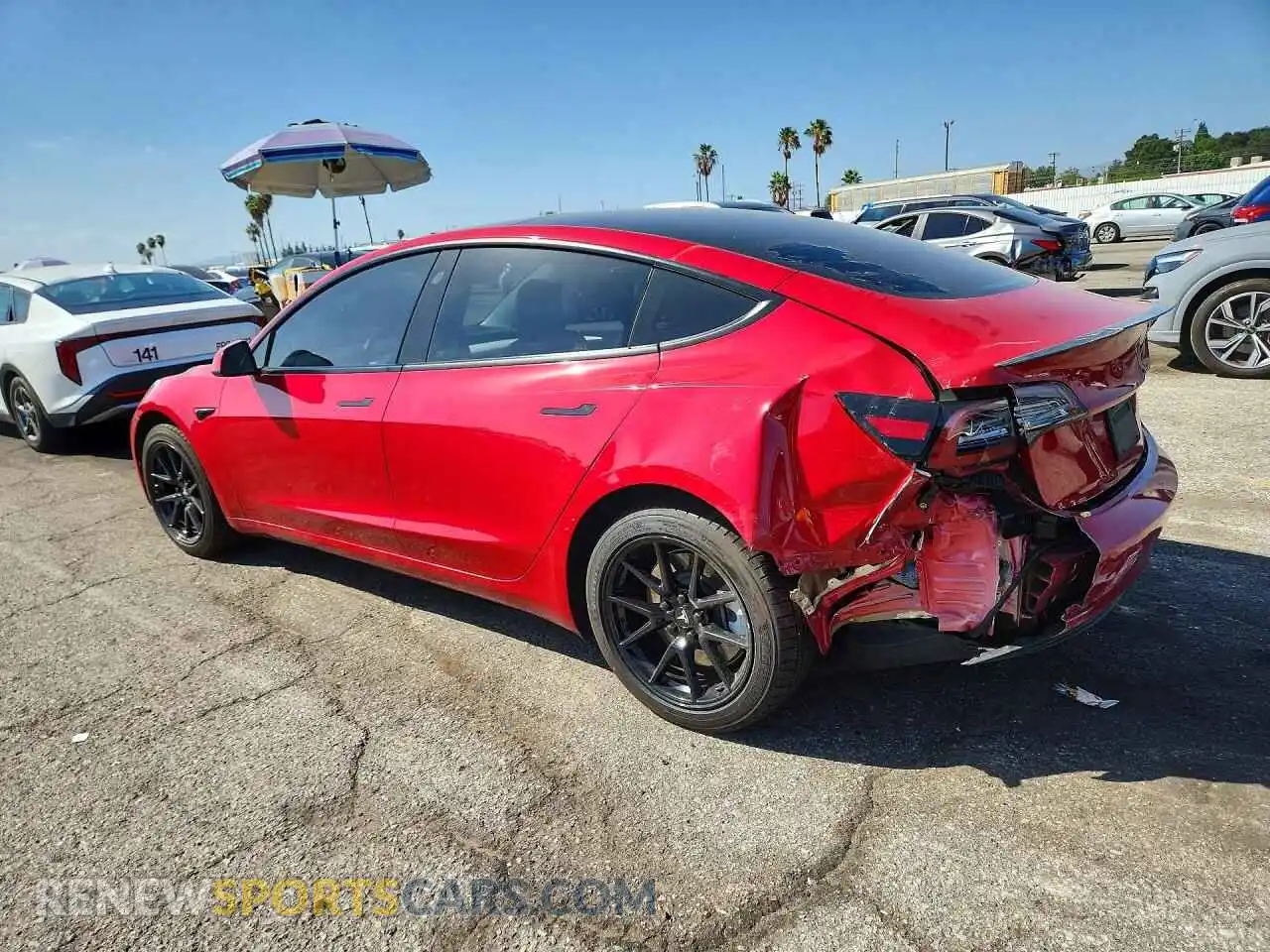 2 Photograph of a damaged car 5YJ3E1EA4PF438778 TESLA MODEL 3 2023