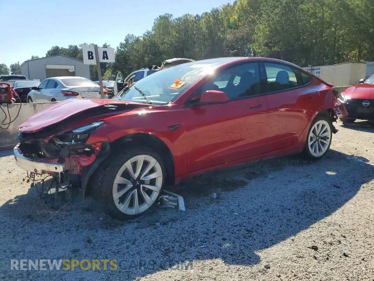 1 Photograph of a damaged car 5YJ3E1EA4PF448159 TESLA MODEL 3 2023