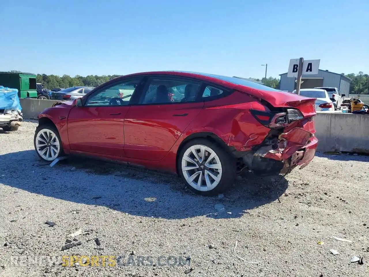 2 Photograph of a damaged car 5YJ3E1EA4PF448159 TESLA MODEL 3 2023