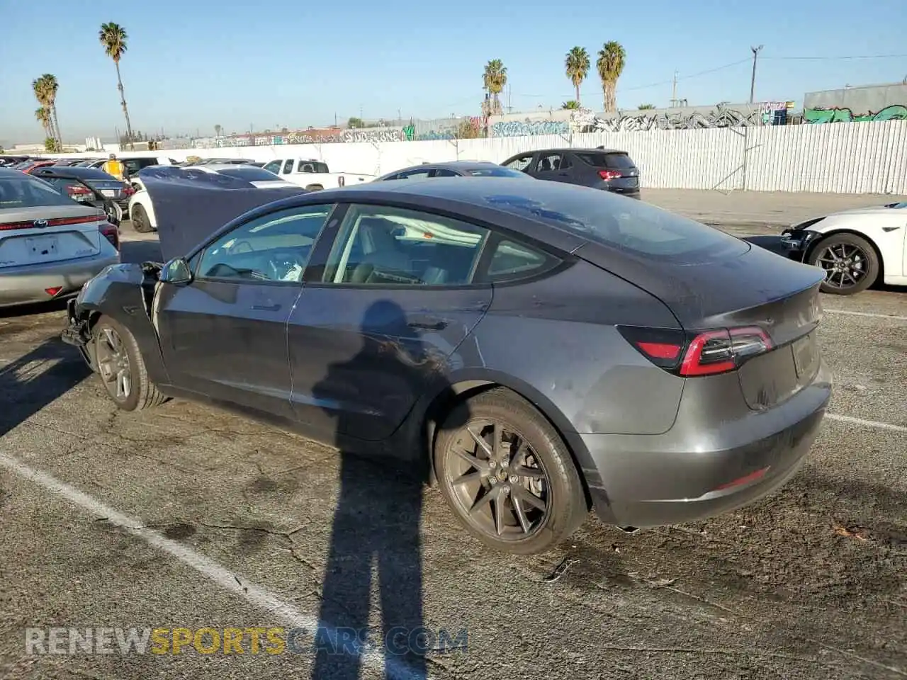 2 Photograph of a damaged car 5YJ3E1EA4PF448629 TESLA MODEL 3 2023