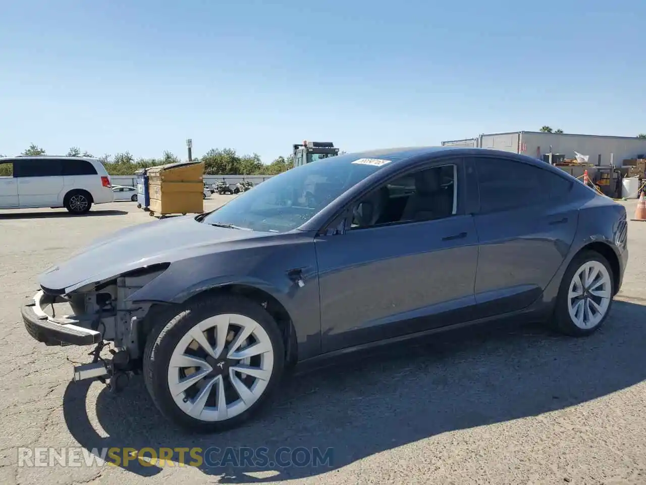 1 Photograph of a damaged car 5YJ3E1EA4PF456598 TESLA MODEL 3 2023