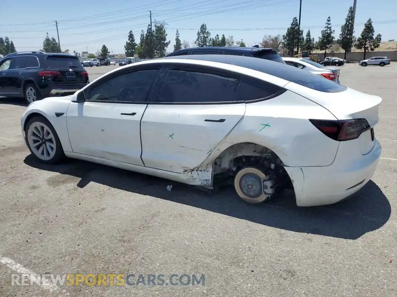 2 Photograph of a damaged car 5YJ3E1EA4PF464345 TESLA MODEL 3 2023