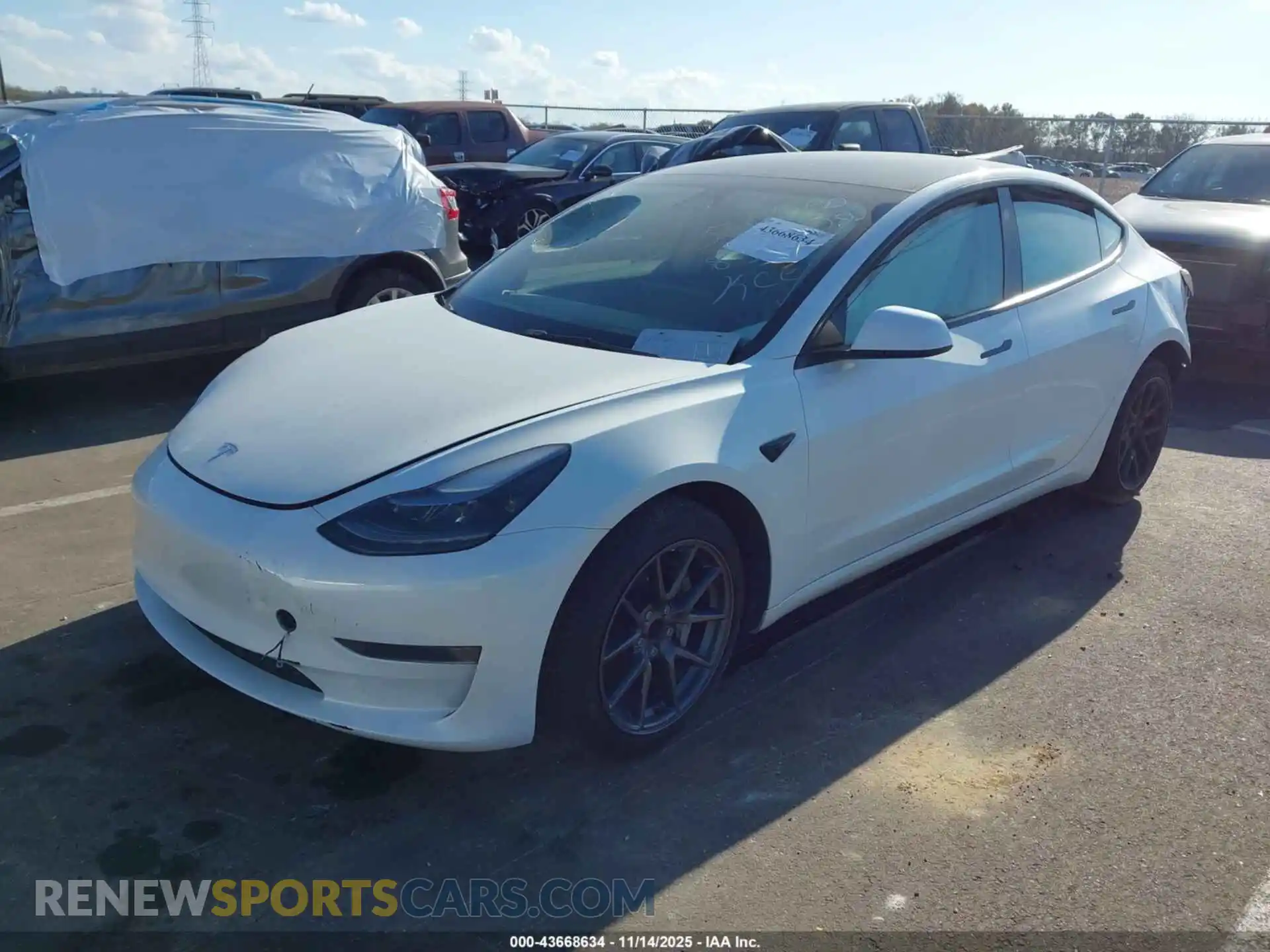 2 Photograph of a damaged car 5YJ3E1EA4PF501409 TESLA MODEL 3 2023